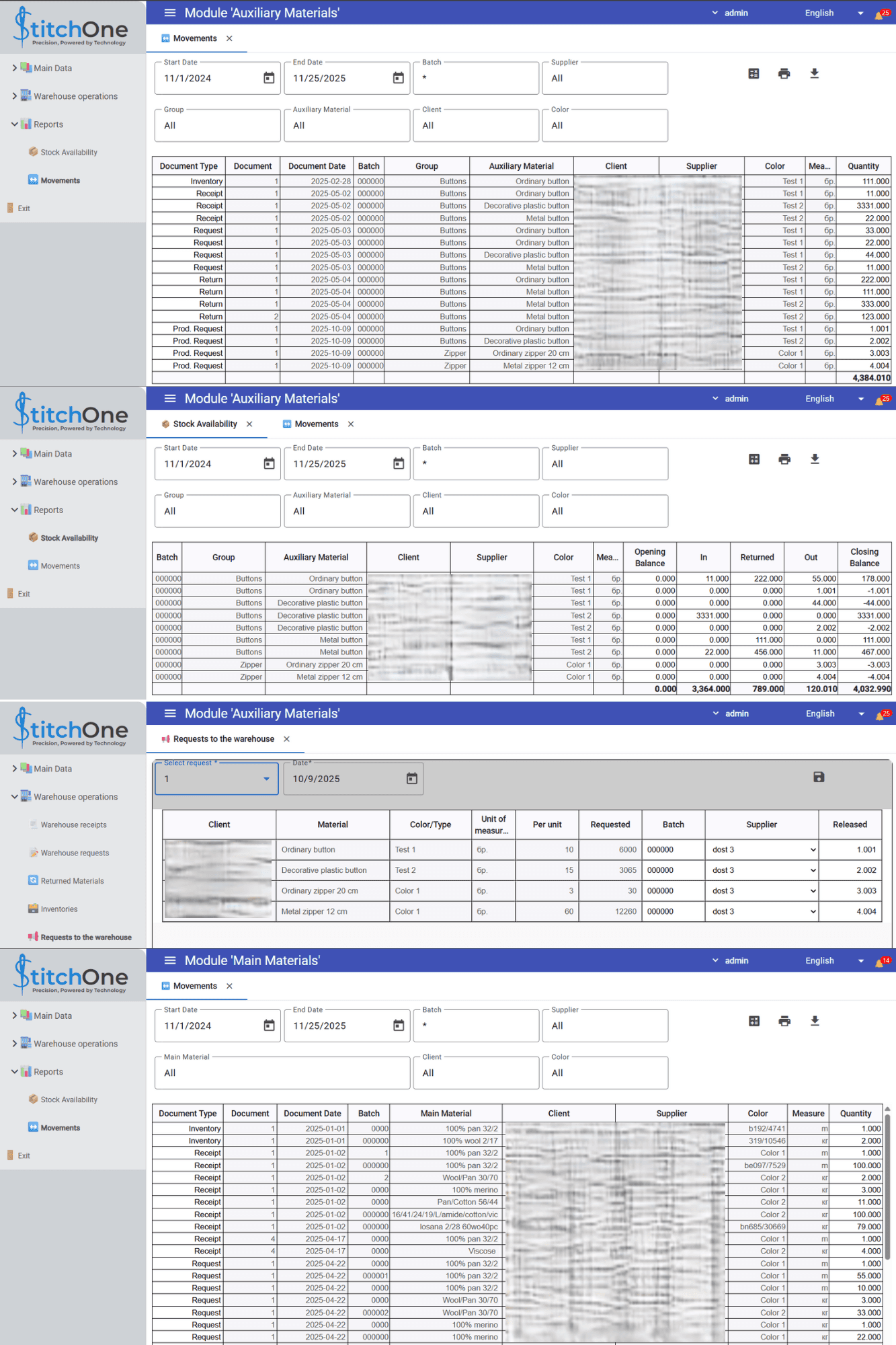 Inventory tracking